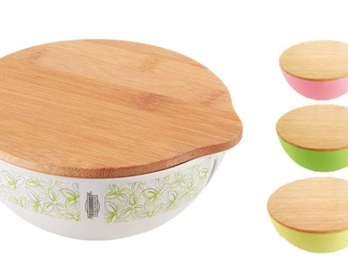 Bamboo Fiber Nature Salad Bowl With Lid