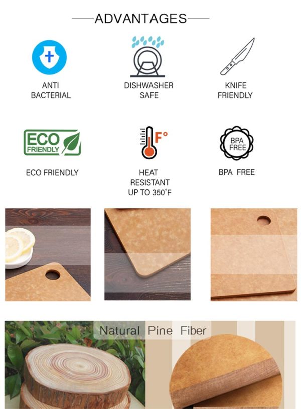 wood fiber cutting board | Eco Dinner Set- Children's Dinner Set