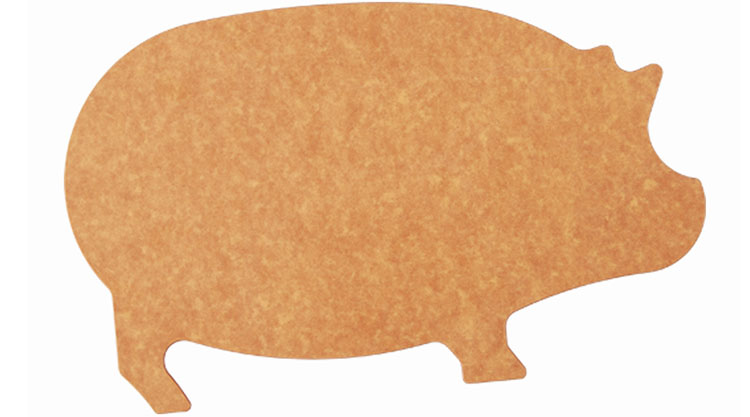 pig shaped cutting board