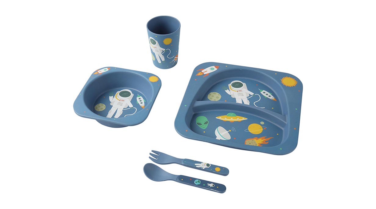 PLA eco friendly children's dinnerware set for kids