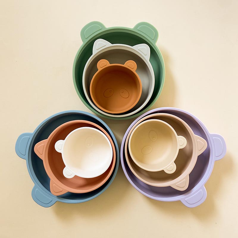 baby silicone dinnerware